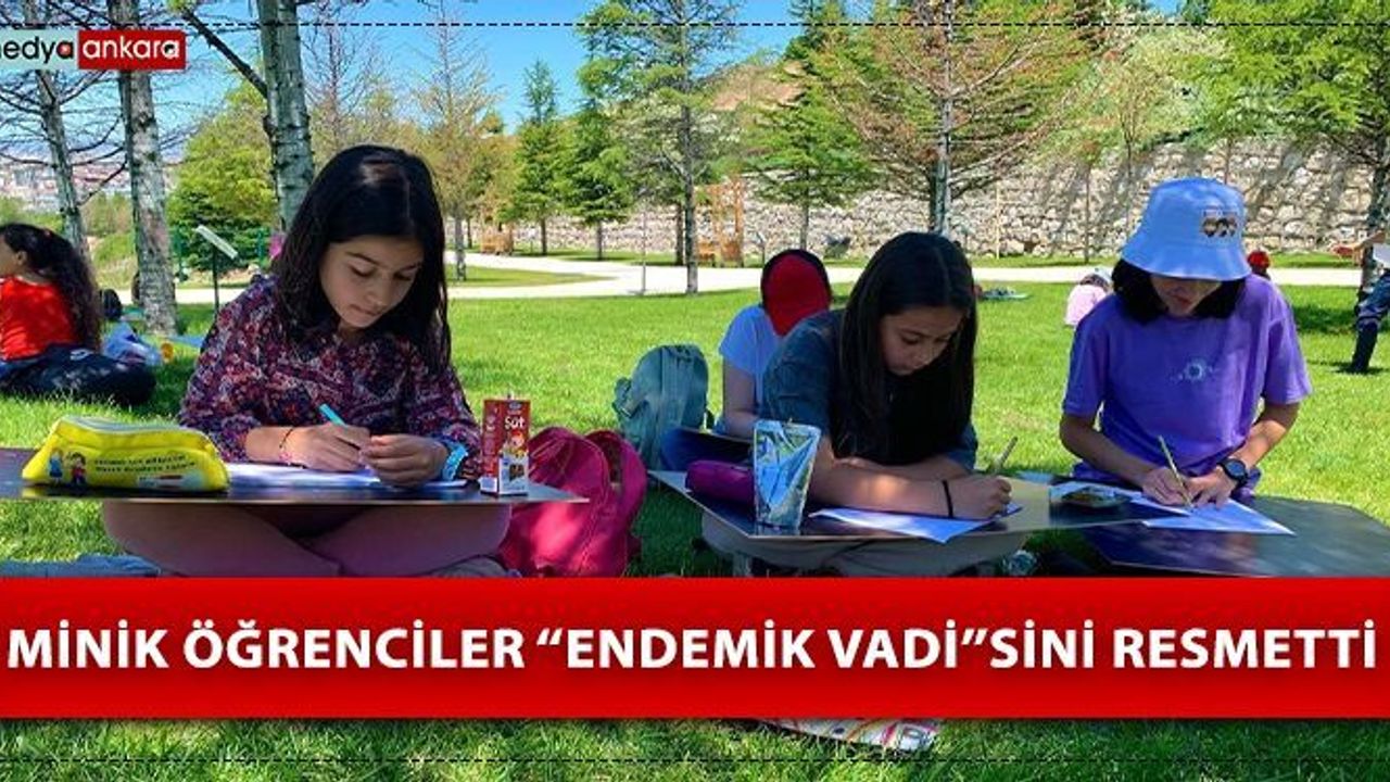  Minik Öğrenciler ‘‘Endemik Vadi’’sini resmetti